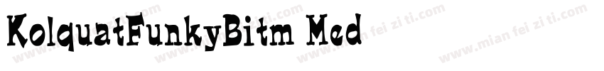 KolquatFunkyBitm Med字体转换